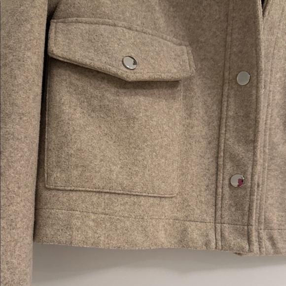 Zara Beige Bomber Jacket - Picture 3 of 4